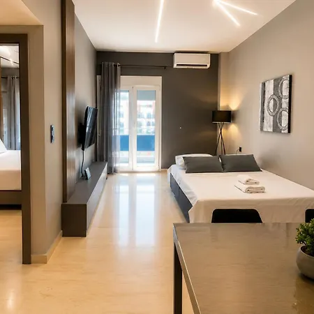 Es Arion-luxury King Bed-sleeps 4-city Center Daire Hanya